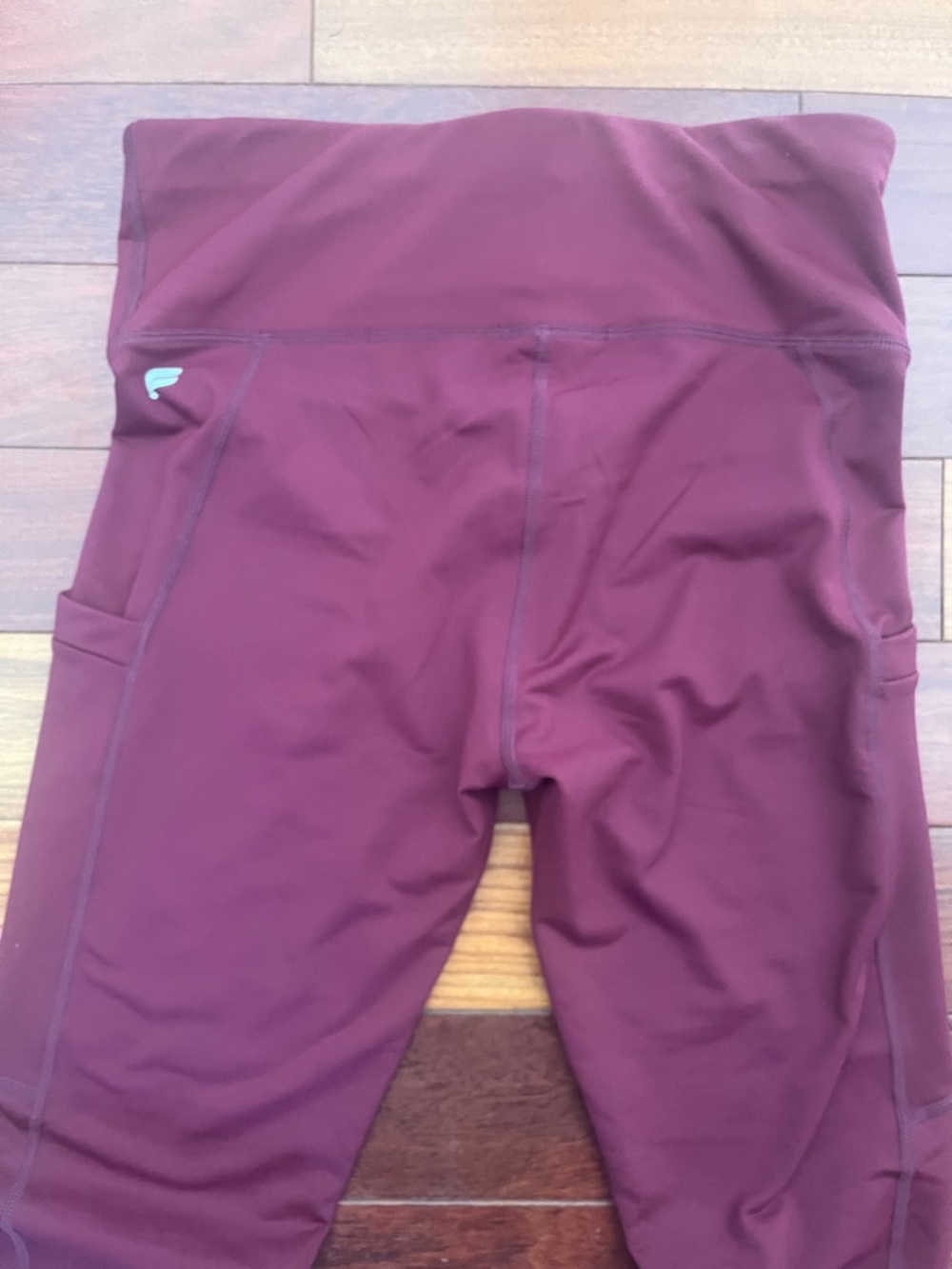Fabletics High-Waisted Pocket Cold Weather Leggings in Burgundy - Picture 5 of 5